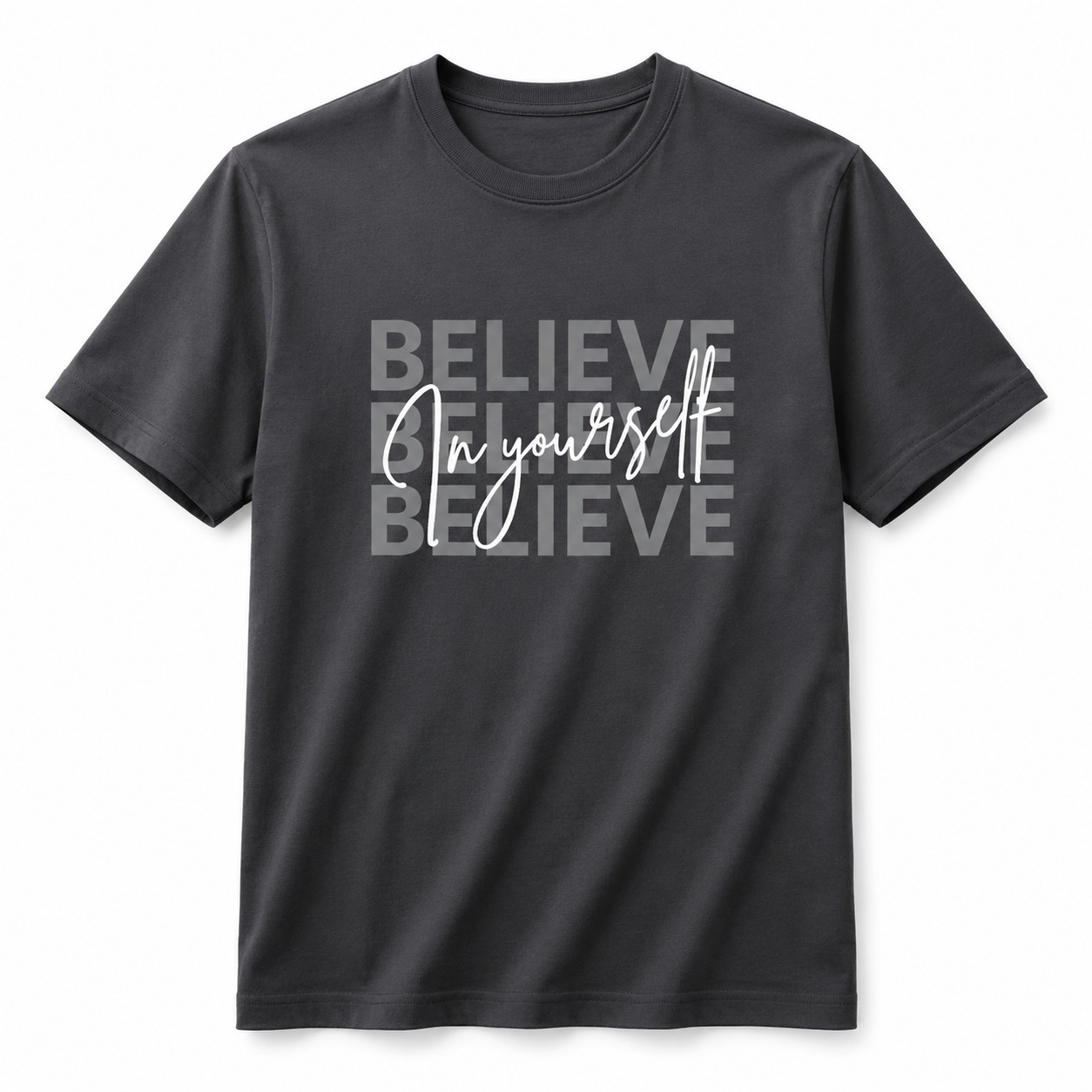 Graphic Printed Tee – Believe In Yourself